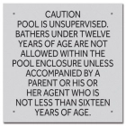 Ontario Canada Unsupervised Pool 2 Sign