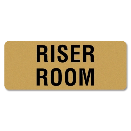 Riser Room Label