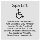 Spa Lift Rules w/ISA Symbol