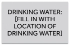 Texas Drinking Water Location Sign