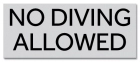 Virginia No Diving Sign