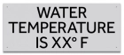 Wisconsin Water Temperature Pool Sign