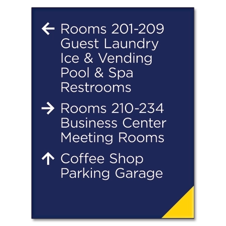 10-Line Directional Sign