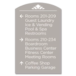 14-Line Directional Sign