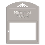 2-Line Room Sign w/Window