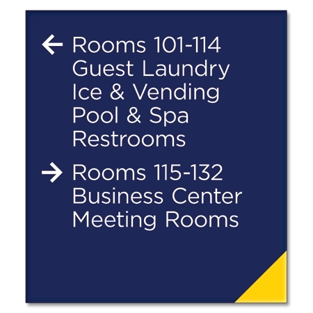 8-Line Directional Sign