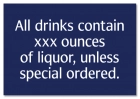 Alcohol Warning Sign - Alabama Compliant