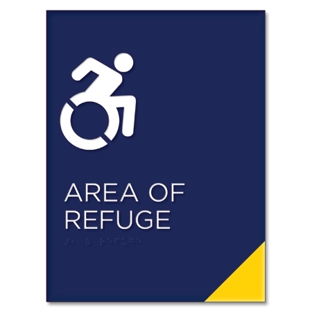 Area of Refuge Sign - Dynamic ISA Symbol