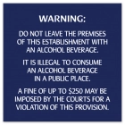 Colorado Alcohol Fine Warning Sign