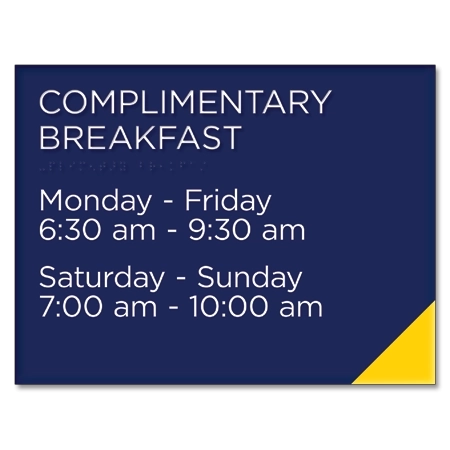 Common Room Sign w/Hours