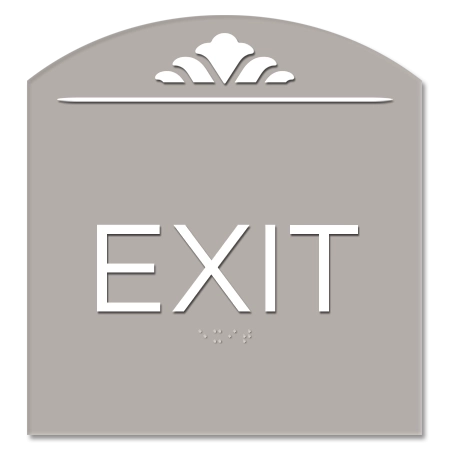 "Exit" Egress Sign - CA Compliant