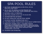 Florida Spa Pool Rules Sign
