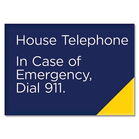 House Telephone Sign