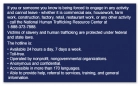 Human Trafficking Notice 3x5 Adhesive Maine New York