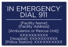In Emergency Dial 911 Sign