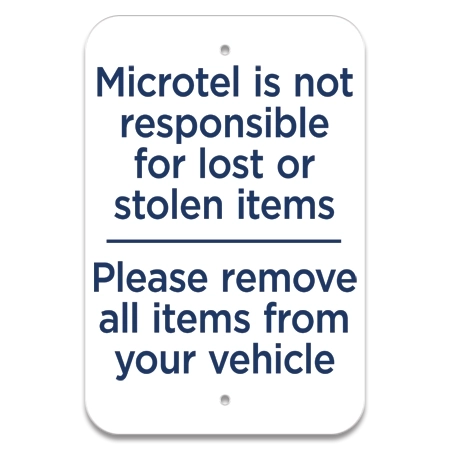 Lost or Stolen Items Parking Sign