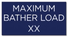 MAHC Maximum Bather Load Sign