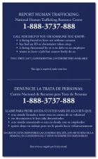 Maryland Large Human Trafficking Notice - Acrylic