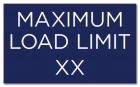 Maximum Load Pool Rules Sign