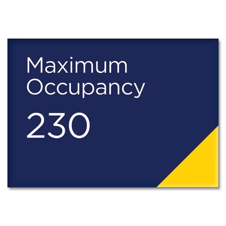 Maximum Occupancy Sign