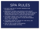 Montgomery County, Alabama Spa Rules Sign