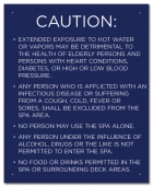 Nevada Spa Rules Sign