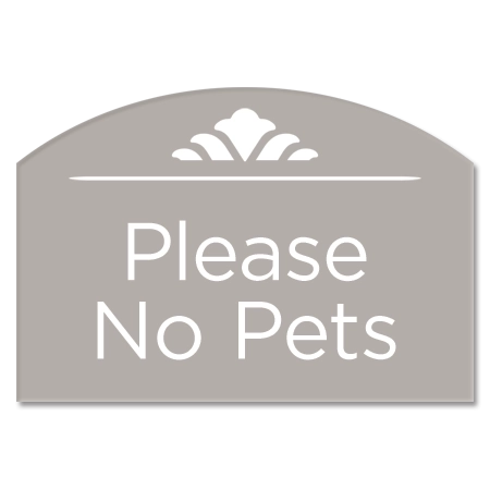 No Pets Sign