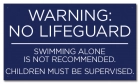 Ohio No Lifeguard Sign