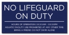 Oregon No Lifeguard On Duty Sign