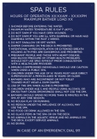 Oregon Spa Rules Sign
