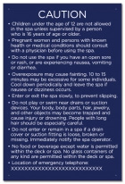 Province Spa Rules Sign - Ontario Compliant: Canada