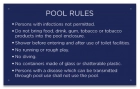 South Dakota Pool Rules Sign