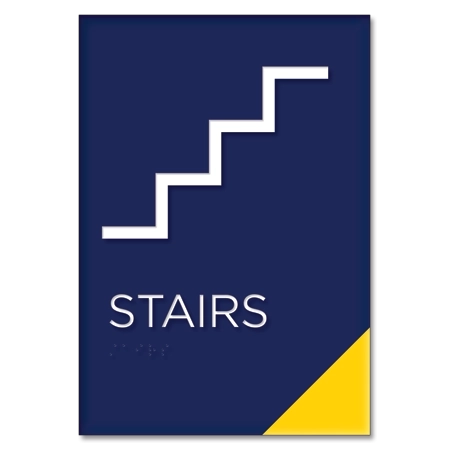 Stairs Sign w/Symbol