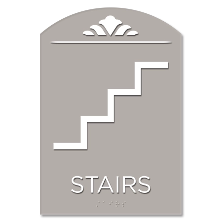 Stairs Sign w/Symbol