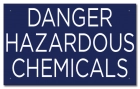 State Pool Sign - Hazardous Chemicals - Indiana Compliant