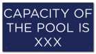 State Pool Sign - Pool Capacity - Montana Compliant