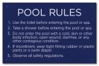 State Pool Sign - Pool Rules - Arizona Compliant
