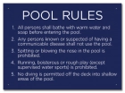 State Pool Sign - Pool Rules - Connecticut Compliant