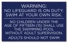 State Pool Sign - Pool Rules - DC Compliant