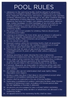 State Pool Sign - Pool Rules - Illinois Compliant