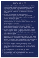 State Pool Sign - Pool Rules - KY Compliant