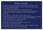 State Pool Sign - Pool Rules - Maine Compliant
