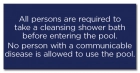 State Pool Sign - Pool Rules - Massachusetts Compliant