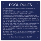 State Pool Sign - Pool Rules - Massachusetts Compliant