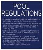 State Pool Sign - Pool Rules - Nebraska Compliant