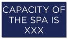State Pool Sign - Spa Capacity - Montana Compliant