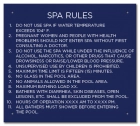 State Pool Sign - Spa Rules - Alabama Compliant