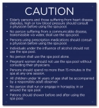 State Pool Sign - Spa Rules - Arkansas Compliant