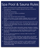 State Pool Sign - Spa Rules - DC Compliant