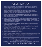 State Pool Sign - Spa Rules - Georgia Compliant